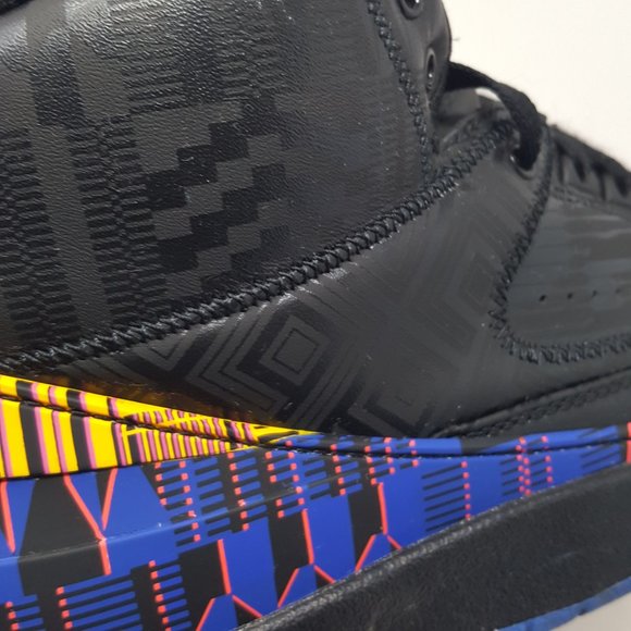Jordan 2 II Retro Black History Month BHM BQ7618-007 1 3 4 5 6 7 11 13 14 8 9 10 - Picture 15 of 16